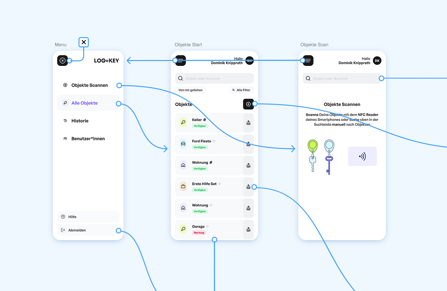 How do you design a key management app?